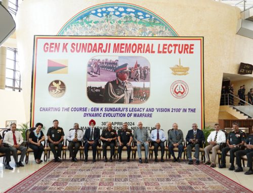 साहित्यकारों, विशेषज्ञों की उपस्थिति में 13वें सेनाध्यक्ष जनरल के सुंदरजी की स्मृति और विरासत पर व्याख्यान